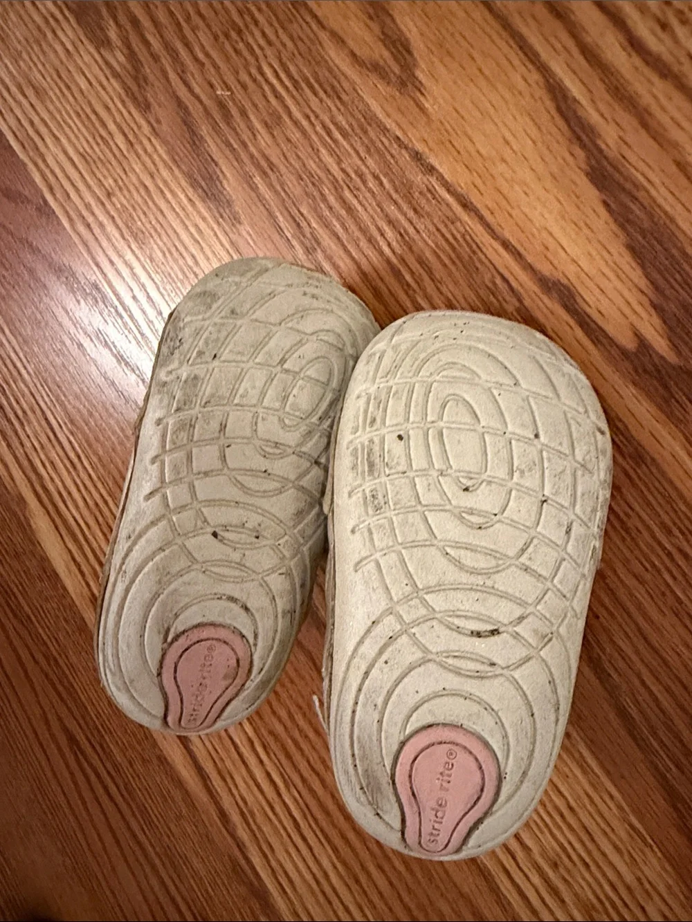 Kids Metallic Tan Slip-On Sneakers with Pink Lining